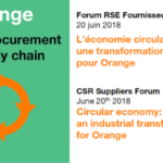 Circular economy : an industrial transformation for Orange – 4th CSR Suppliers Forum